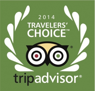 We won  'travelers choice 2014' from Tripadvisor.